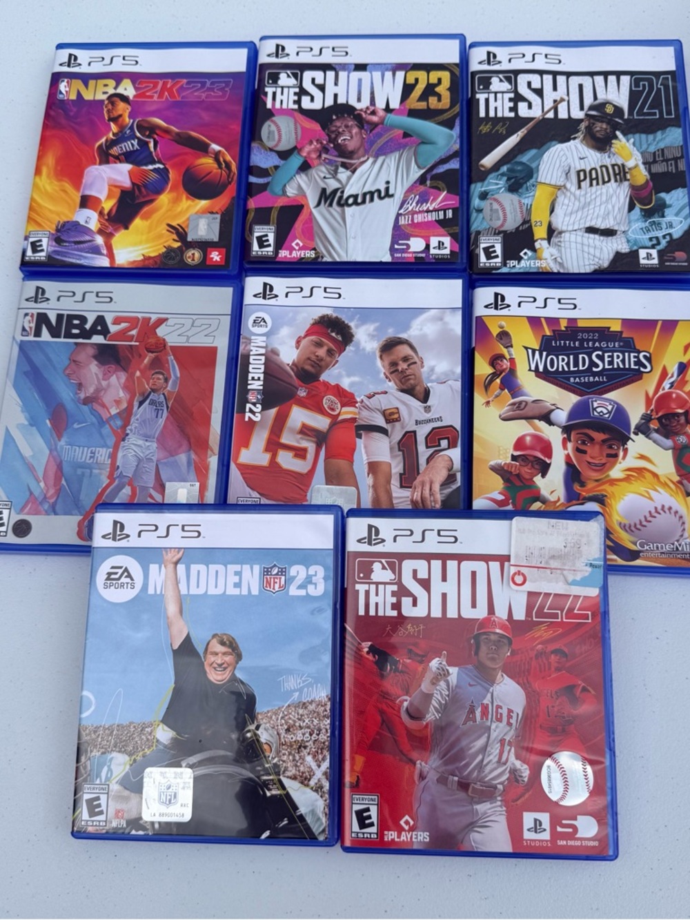 PS5 Games Bundle. The Show 21,22,23, Madden, 2K